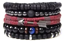 Comprar X5 Pulseras Unisex Piedras Naturales Flecha Onix Hematita