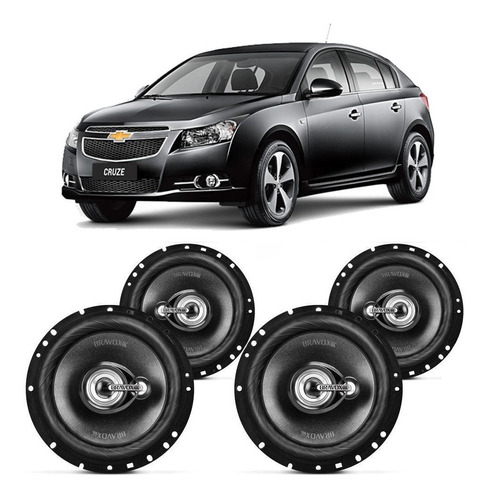 Alto Falante Bravox Gm Cruze 2011 A 2016 240w Rms Automotivo