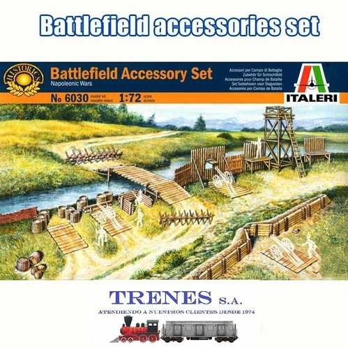 Battlefield Accessories Set By Italeri # 6030  1/72 Diorama