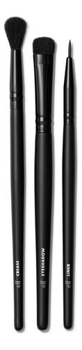 Elf Budge Brush Trio De Brochas Aplicar, Difuminar, Delinear Color Negro