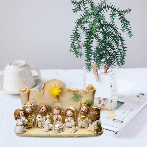 Figuras De Escultura Del Niño Jesús Con Base Con Base