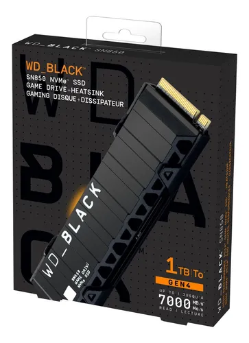 Ssd Wd Black 1tb Sn850 Nvme Wds100t1xhe Dissipador Ps5 Nfe ...