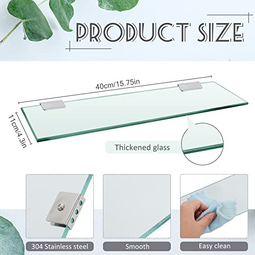 Estantería De Baño De Dos Piezas Con Cristal Templado Para B
