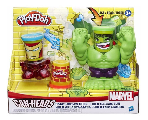 Play-doh Hulk Aplasta La Pasta Masa B0308 Hasbro Educando