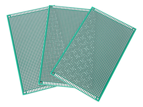 Double Sided Spray Tin Circuit Board 3pcs 9x15 Universal