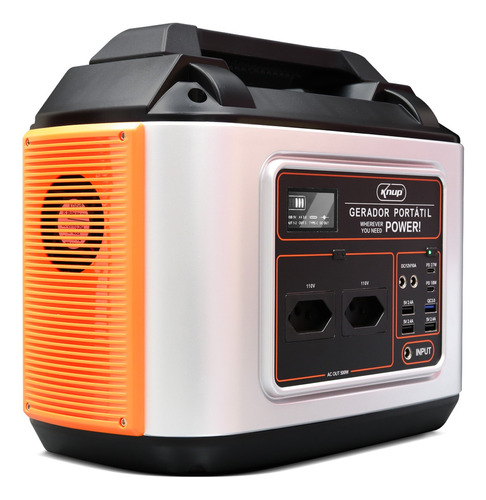 Gerador De Energia Portatil 500w 110v Ou 220v 130000mah