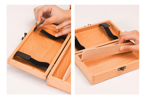 Caja De Madera Con Cierre De Seguridad Estuche 20x12.5x5.5cm