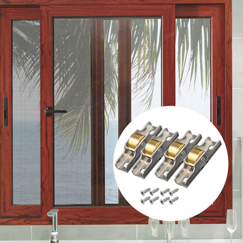 Polia De Faixa 4pcs, Rolo De Porta Deslizante, Hardware De