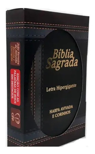 Bíblia Sagrada Letra Hipergigante Harpa Corinhos 