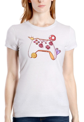 Playera Mujer Control Cute Videojuegos Nes Xbox Playstation