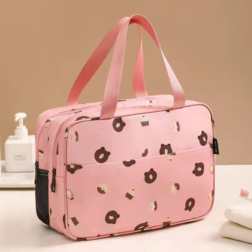 Bolsa De Maquillaje Portátil Para Mujer De Gran Capacidad A