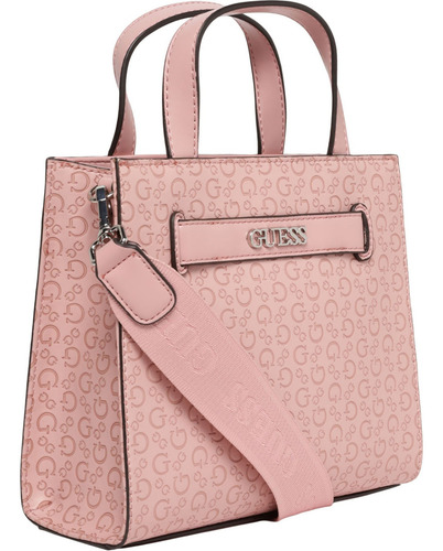 Bolsa Guess Factory Bb928781-poe Acabado de los herrajes Níquel Color Rosa claro Correa de hombro Rosa claro Diseño de la tela Lisa