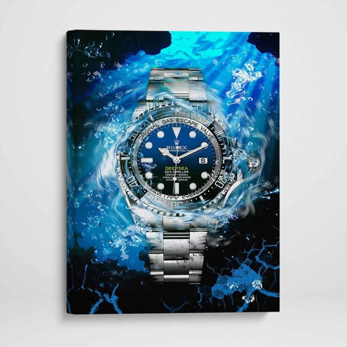 Cuadro Canvas Rolex Deepsea D-blue James Cameron 70x100cm