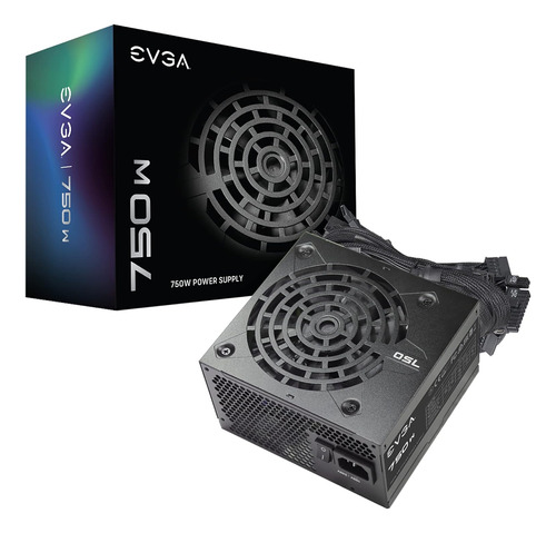 Evga 750 N1, 750w, 2 Años De Garantía, Fuente De Alimentació