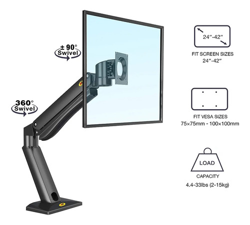 Soporte De Escritorio Para Monitor De Alta Resistencia 42 