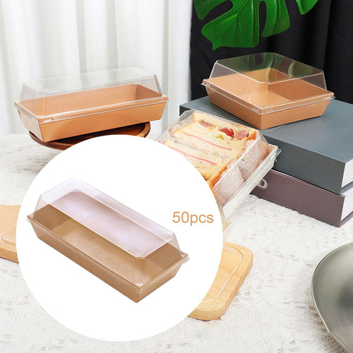 50x Cajas De Comida Cajas De Refrigerios Con Tapa