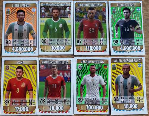 Figuritas Mundial Rusia 2018 Cards Game - Lote 307 Cards Mwj