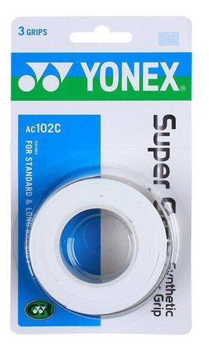 Overgrip Yonex Super Grap Ac102c Cartela Com 3 Unidades