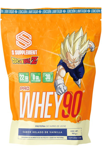 Proteína Pro Whey90 Dragon Ball Z 900gr S Supplement