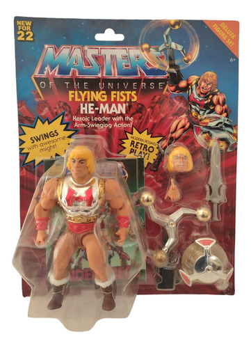 Retro Heman Flying Fists Master Of The Universe Mattel 