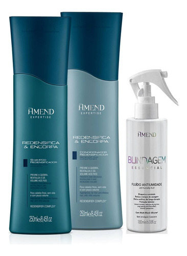 Amend Redesinfica & Encorpora + Blindagem Essencial 180ml