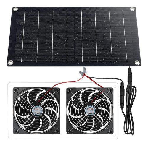 Ventilador De De Panel Solar Resistente A La Intemperie 10w