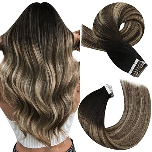 Moresoo Balayage Tape In Hair Extensions Human Hair K53ly