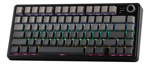Teclado Epomaker Aula F75 Max Switch Reaper Axis 2.4ghz Bt Cor De Teclado Preto Idioma Inglês Us