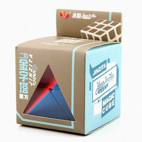 Cubo mágico profesional de Pyraminx, pirámide de jinzita, coloreado, color de marco sin golpes