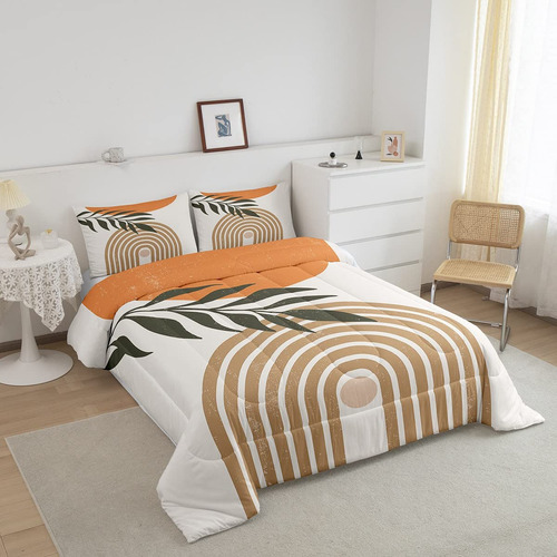 Set De Edredón Sun Moon Abstract Tamaño Twin, Juego De Ropa