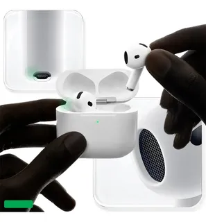 Fone Ouvido Bluetooth 54 Sem Fio Estojo De Carregamento Anti Ruido A Prova Dagua Compativel Com Ios Samsung Galaxy Android Tws Wireless Air Premium