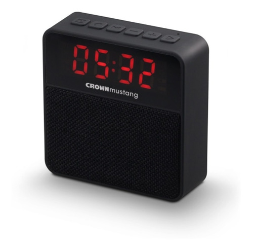 Radio Reloj Despertador Parlante Digital Crown Mustang Wake