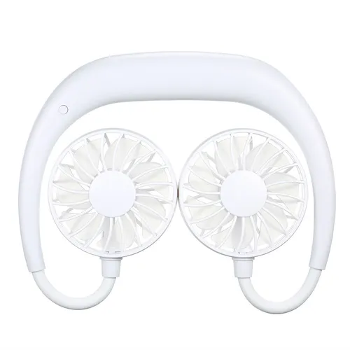 Portátil Wearable Ao Ar Livre Sports Legal Cooler Fan Branco