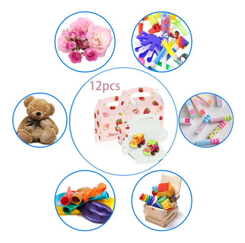 12 Cajas De Regalo Para Fiestas De Fresas, Cajas De Regalo,