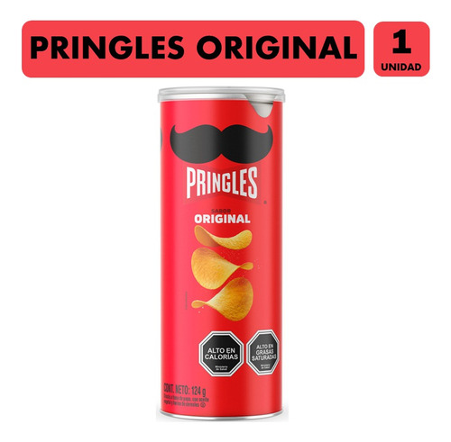 Pringles Papas Fritas - Envase Rojo (tarro Con 124 Gramos)