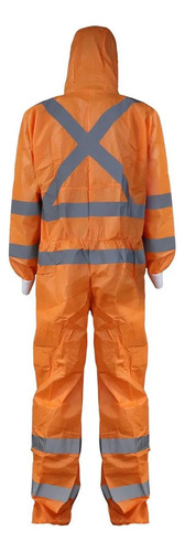 Overol Desechable Cx-3 Naranjo 360° Tk