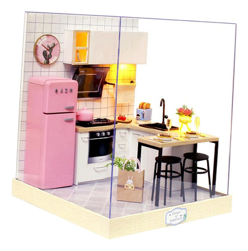 1/124 Diy Mini Dollhouse Kit De Muebles De En Miniatura Casa