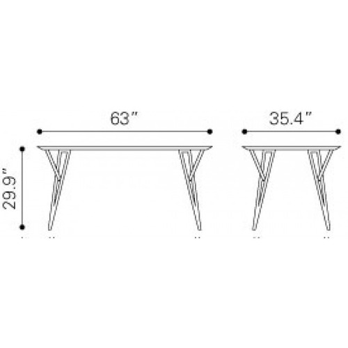 Imagen 6 de 9 de Mesa De Comedor Modelo Audrey - Nuez Këssa Muebles