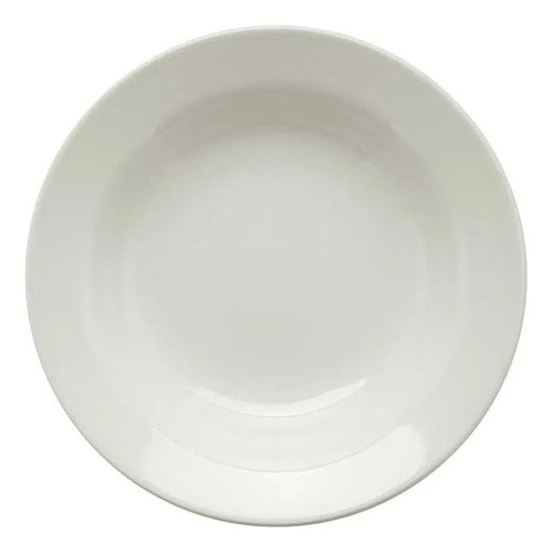 Plato Postre Blanco De Ceramica 18 Cm - Sheshu Home