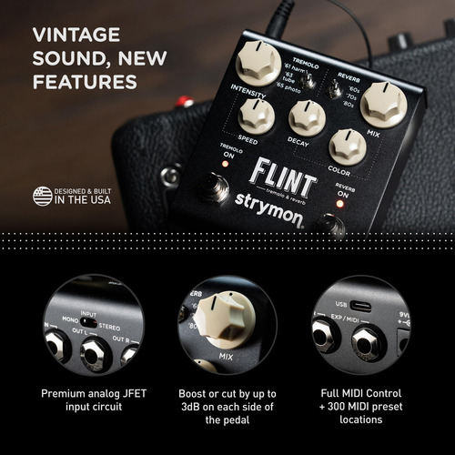 Pedal De Efectos De Guitarra Strymon Flint V2 Tremolo And Re