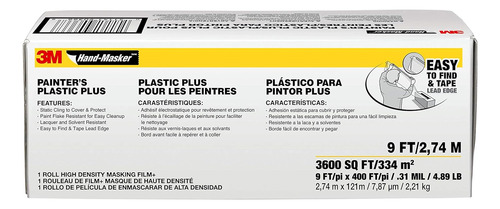 Mfb9 Handmasker Plástico De Pintor Plus, 9 Pies X 400 ...