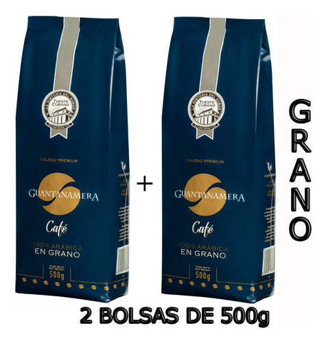 Café Cubano Guantanamera Premium 1 Kg Grano