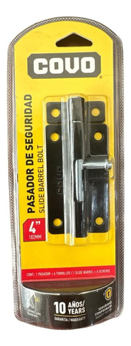 Pasador De Seguridad 4puLG Negro