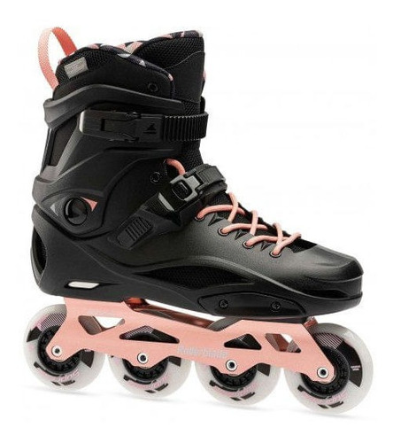 Rollers Rollerblade Rb Pro X W Mujer (negro/ Rosa Dorado)