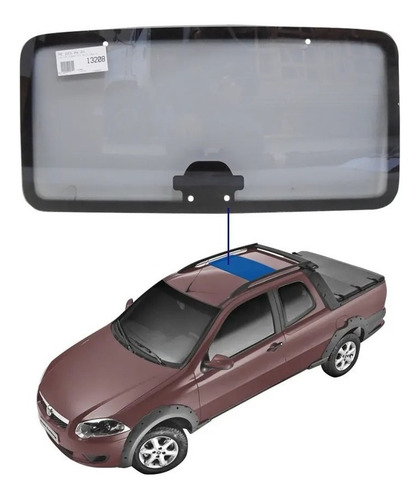 Vidro Teto Solar Fiat Strada Fume