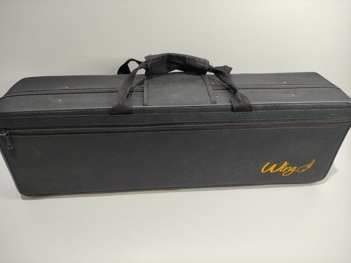 Saxofone Wing Sib Reto Soprano Dourado Novíssimo