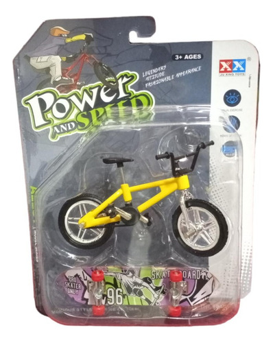Bicicleta Finger + Patineta Mini Skate Dedo Niños Fingerboar