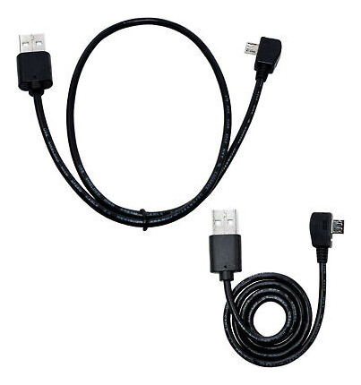 Hqrp Right + Left Angle Usb To Micro Usb Cable For Roku  Ccl