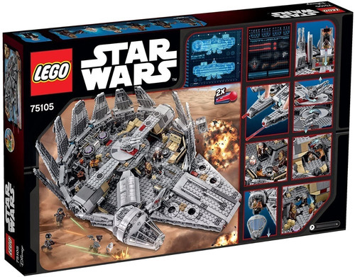 Lego Star Wars Millenium Falcon 75105 Año 2015 - 1329 Pz