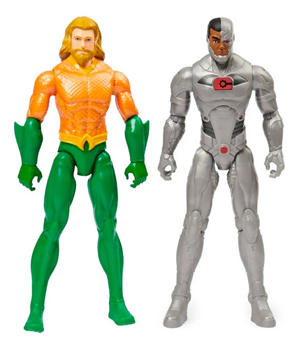 Bonecos Dc Aquaman E Cyborg - Sunny Brinquedos